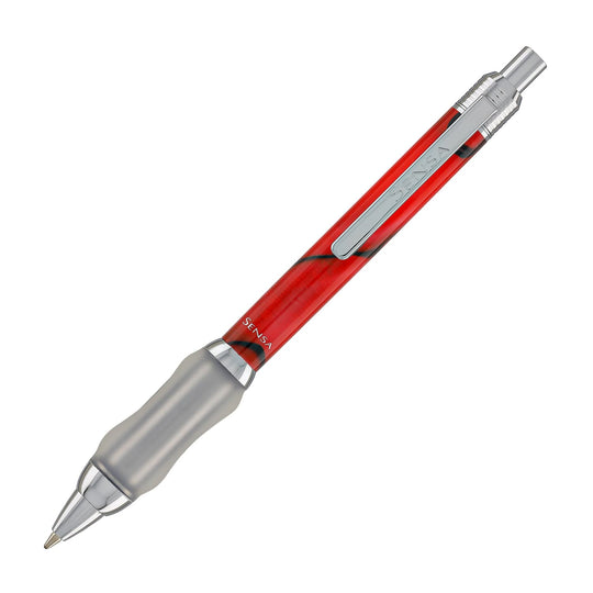 Sensa Click Plasmuloid Ballpoint Pen in Crimson Burgundy Pearl