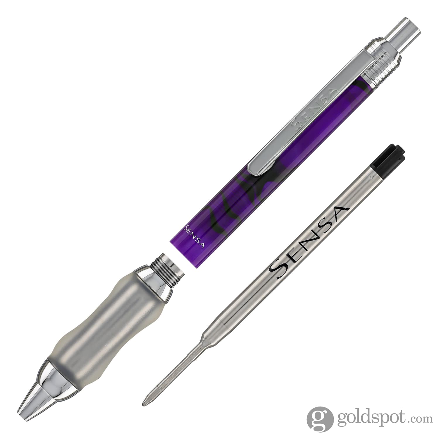 Sensa Click Plasmuloid Ballpoint Pen in Purple Amethyst Pearl
