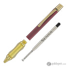Sensa Herringbone Jewels Ballpoint Pen in Garnet Burgundy Pens