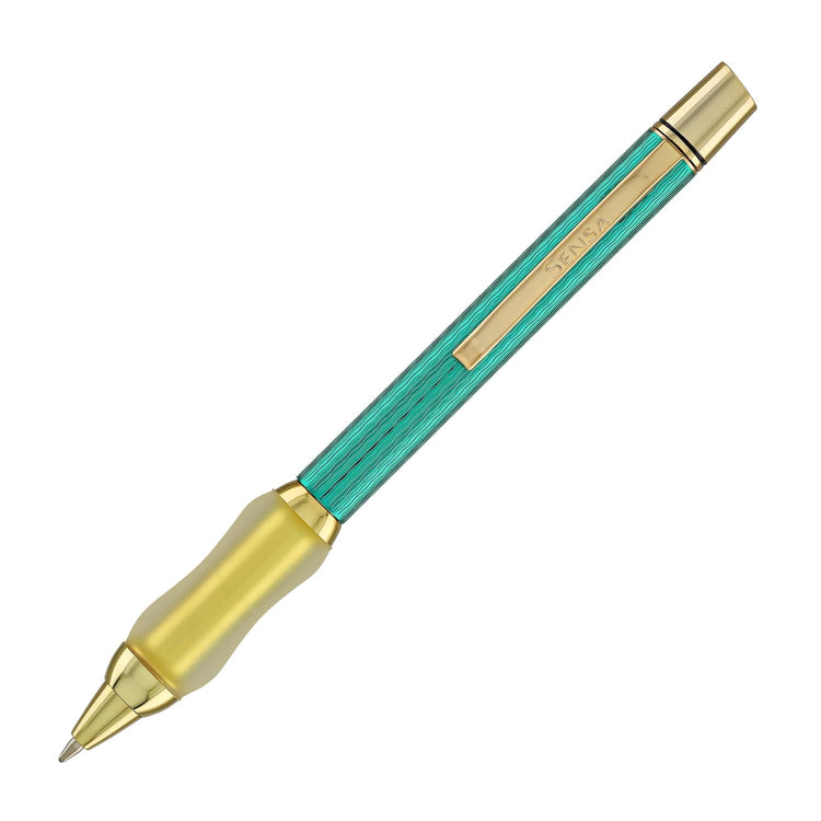 Sensa Herringbone Jewels Ballpoint Pen in Jade Green Pens