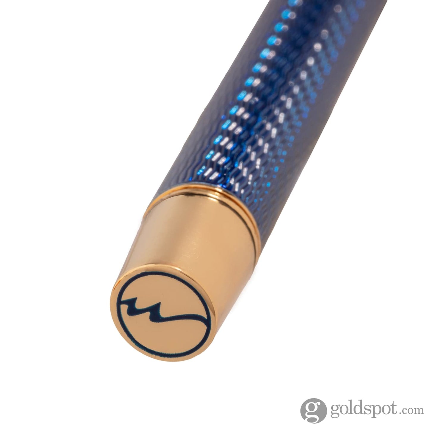 Sensa Herringbone Jewels Ballpoint Pen in Sapphire Blue Pens