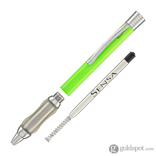 Sensa Modern Classic Ballpoint Pen in Neon Green Ballpoint Pens