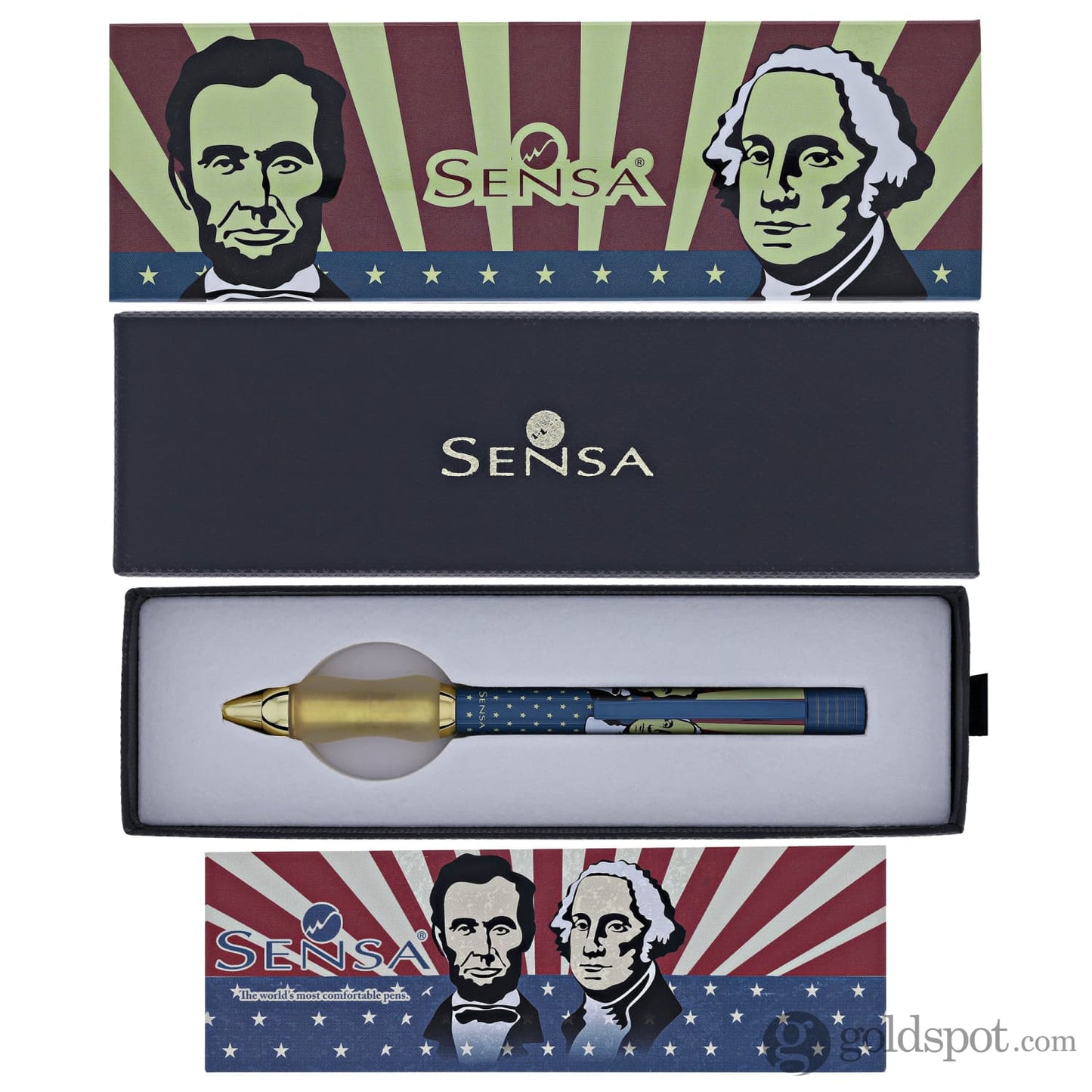 Sensa Presidents Ballpoint Pen in Washington & Lincoln - Limited Edition Ballpoint Pens