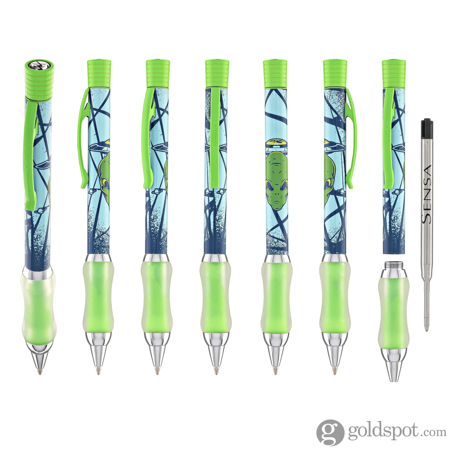 Sensa Space Ballpoint Pen in Alien - Limited Edition - Goldspot Pens