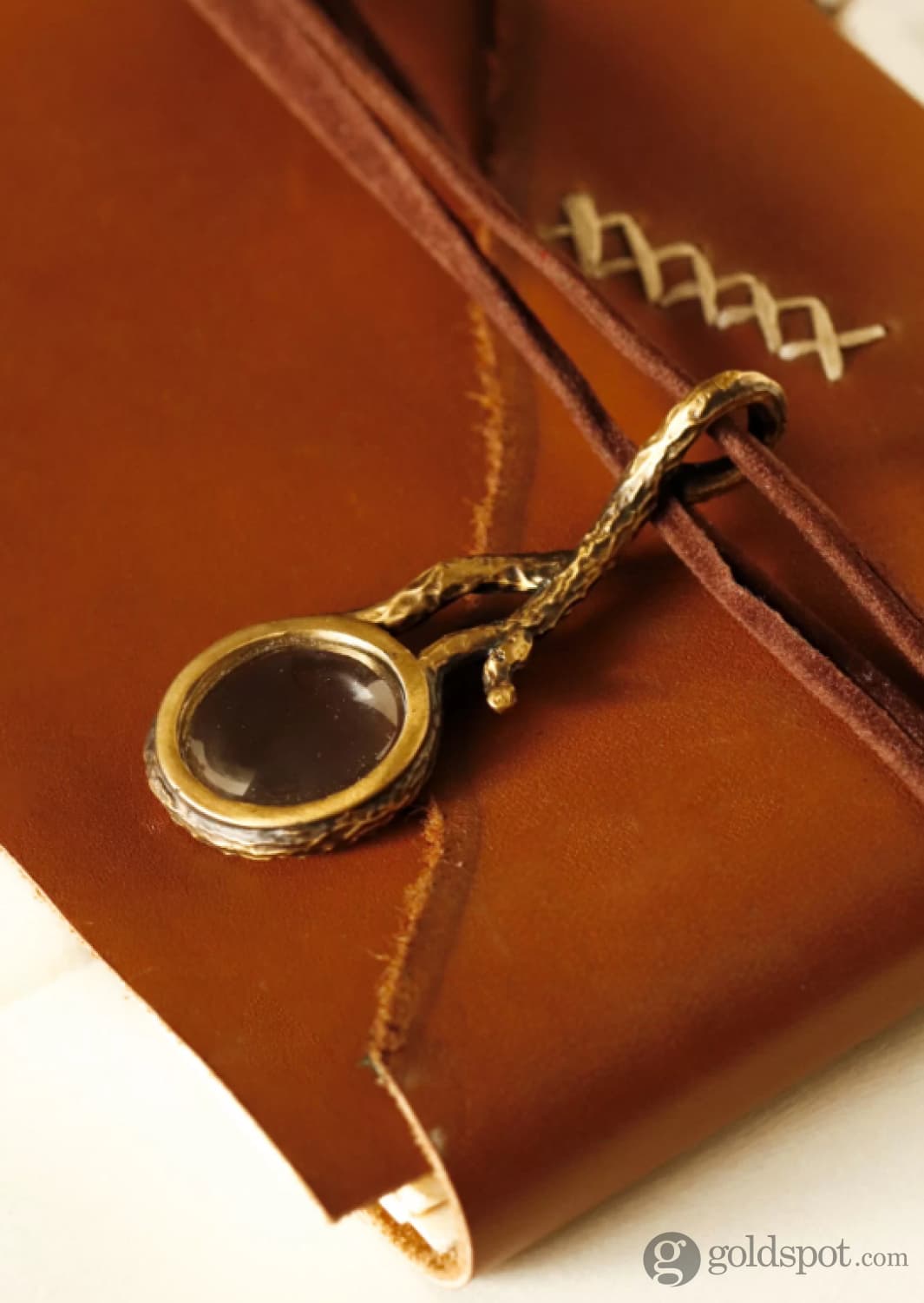Sepia Accessories Tree Branch Brass Magnifying Glass Accessories