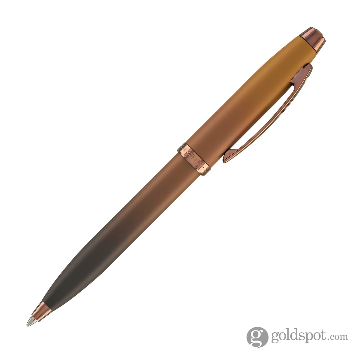 Sheaffer 100 Ballpoint Pen in Coffee Edition with PVD Rose Gold Trim Ballpoint Pens