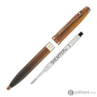 Sheaffer 100 Ballpoint Pen in Coffee Edition with PVD Rose Gold Trim Ballpoint Pens