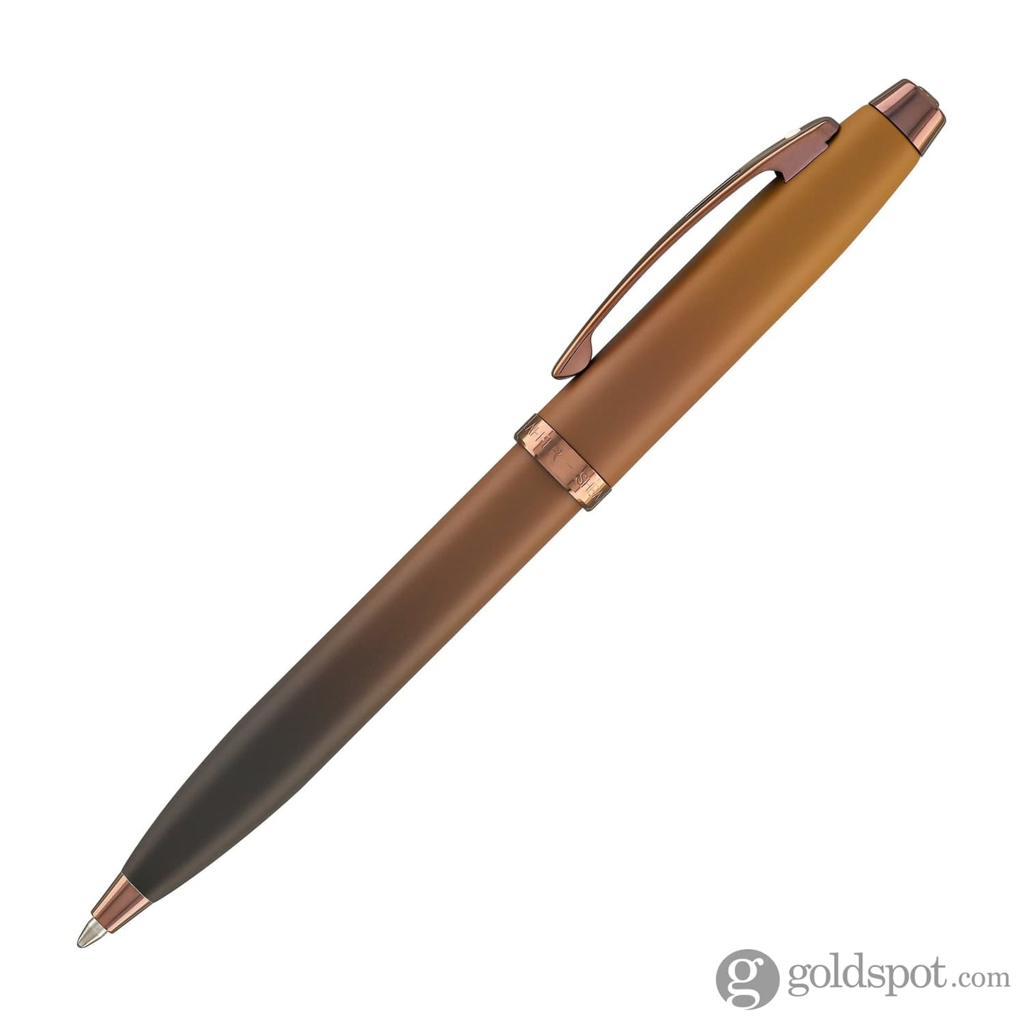Sheaffer 100 Ballpoint Pen in Coffee Edition with PVD Rose Gold Trim Ballpoint Pens