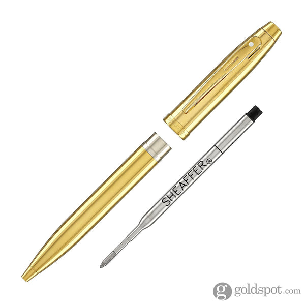 Sheaffer 100 Ballpoint Pen in PVD Gold Ballpoint Pens