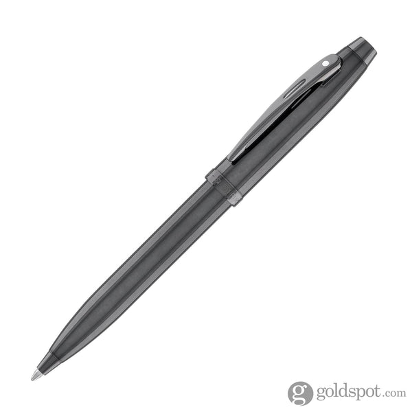 Sheaffer 100 Ballpoint Pen in Shiny Dark Grey Gunmetal with PVD Trim Ballpoint Pens