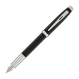 Sheaffer 100 Fountain Pen in Black Lacquer - Medium Point Fountain Pen