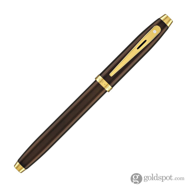 Sheaffer 100 Fountain Pen in Glossy Coffee Brown with Gold Trim Fountain Pen