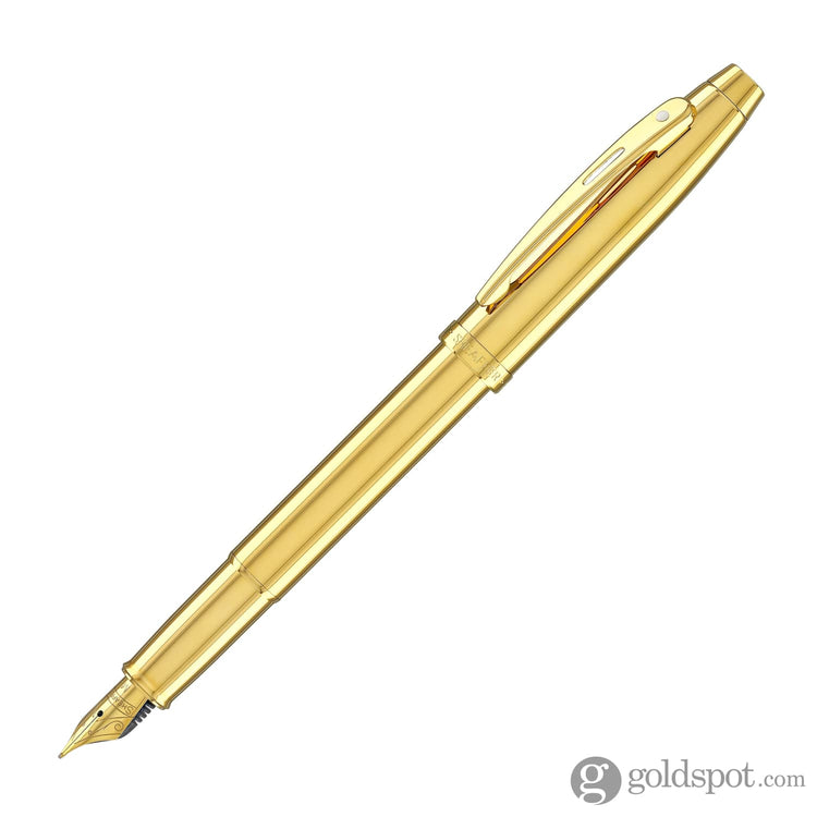 Sheaffer 100 Fountain Pen in PVD Gold Fountain Pen