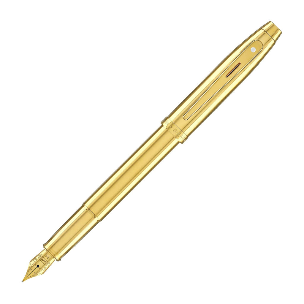 Sheaffer 100 Fountain Pen in PVD Gold Fountain Pen