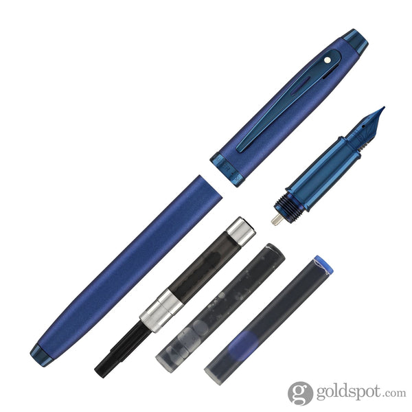 Sheaffer 100 Fountain Pen in Satin Blue Fountain Pen