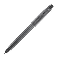Sheaffer 100 Fountain Pen in Shiny Dark Grey Gunmetal with PVD Trim