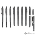 Sheaffer 100 Fountain Pen in Shiny Dark Grey Gunmetal with PVD Trim Fountain Pen