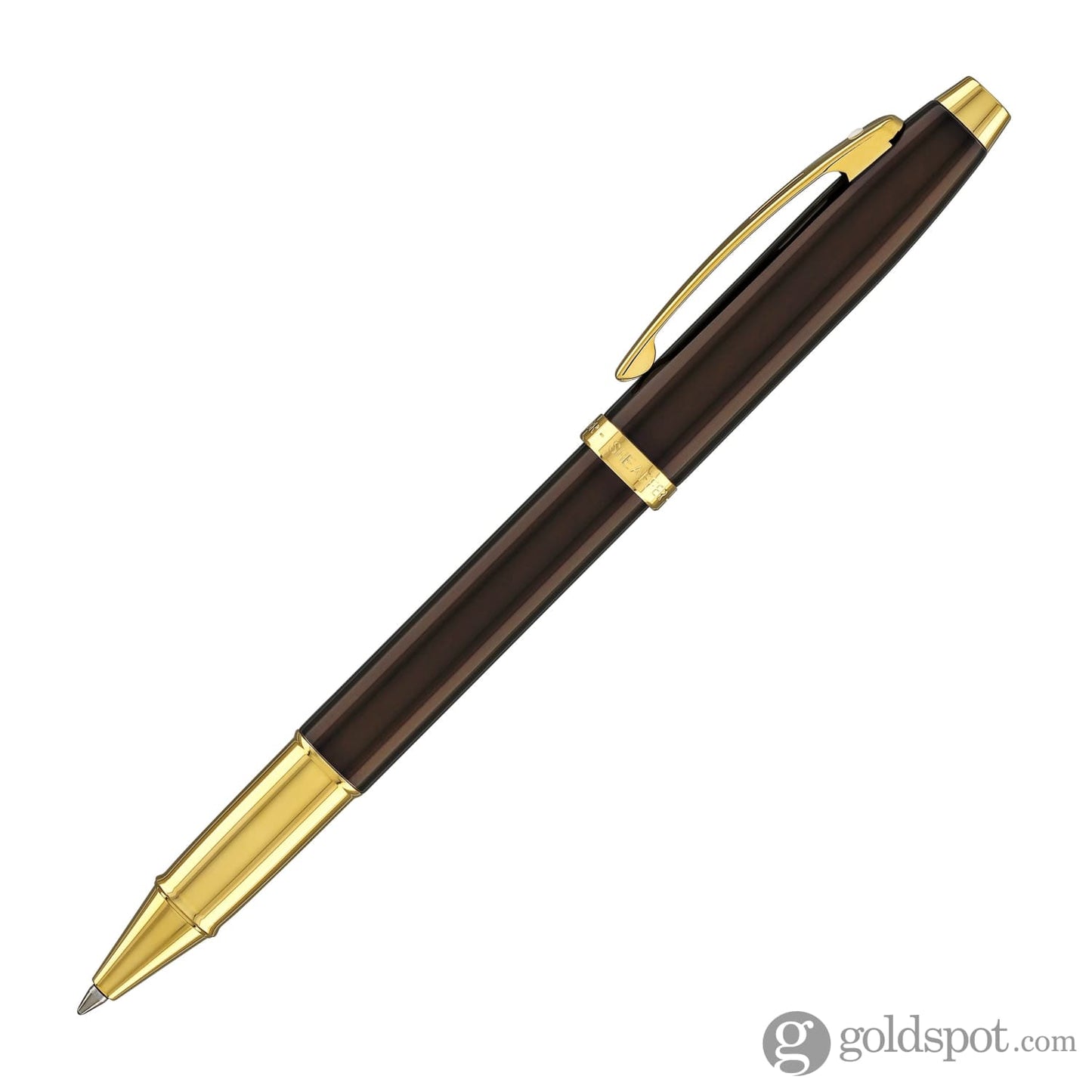 Sheaffer 100 Rollerball Pen in Coffee Brown with PVD Gold Trim Rollerball Pen