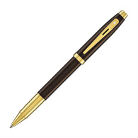 Sheaffer 100 Rollerball Pen in Coffee Brown with PVD Gold Trim