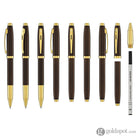 Sheaffer 100 Rollerball Pen in Coffee Brown with PVD Gold Trim Rollerball Pen