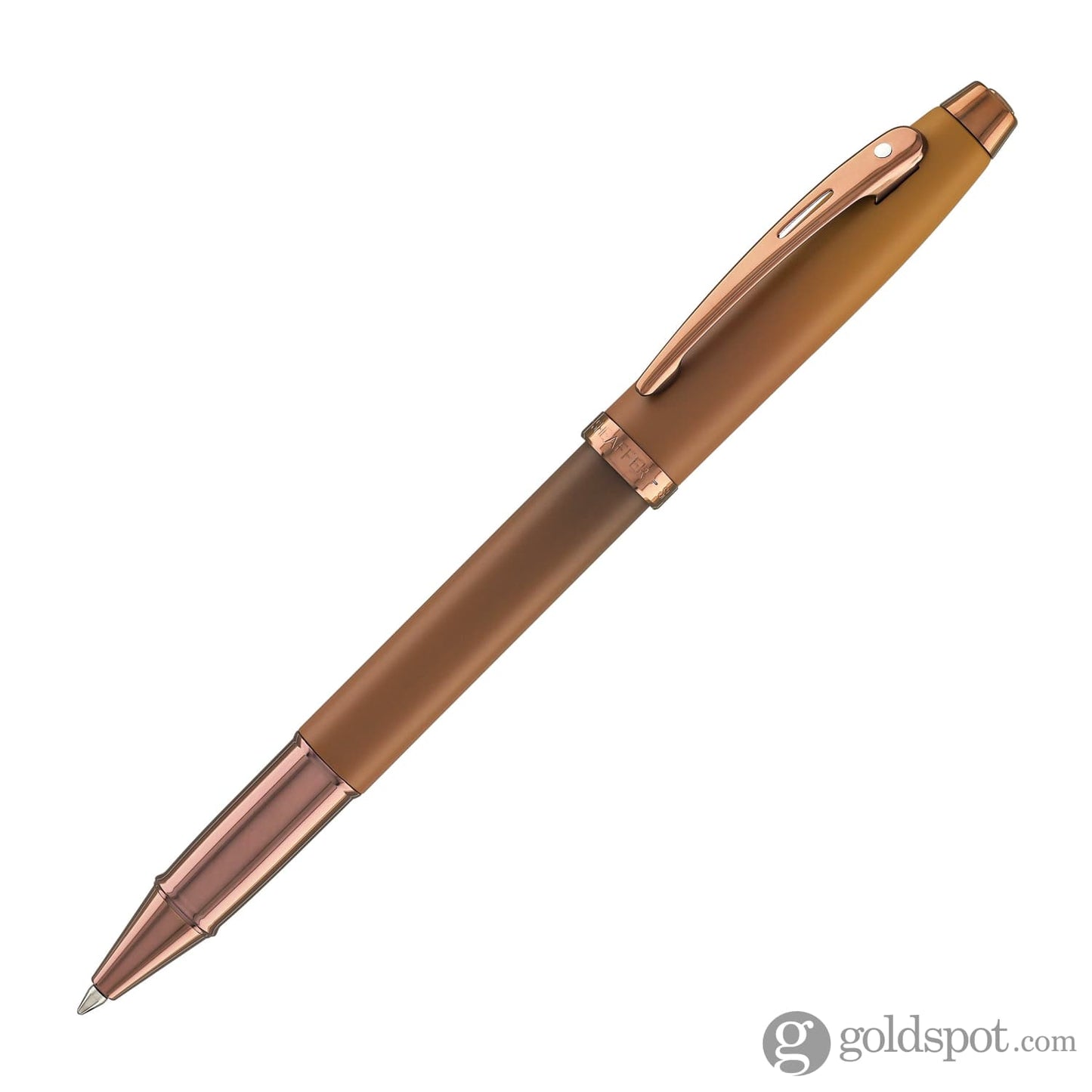 Sheaffer 100 Rollerball Pen in Coffee Edition with PVD Rose Gold Trim Rollerball Pen