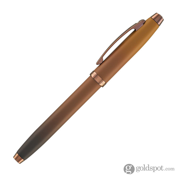 Sheaffer 100 Rollerball Pen in Coffee Edition with PVD Rose Gold Trim Rollerball Pen