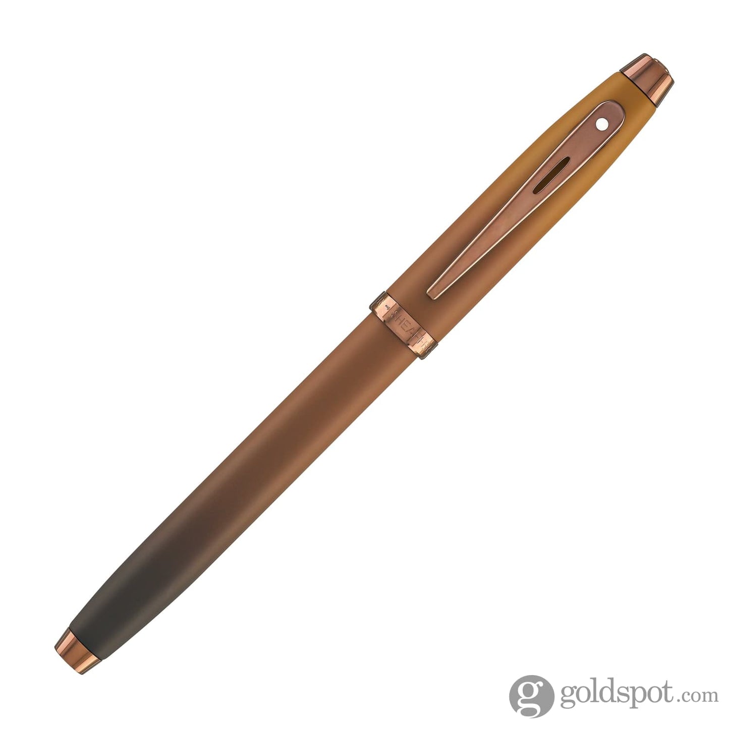 Sheaffer 100 Rollerball Pen in Coffee Edition with PVD Rose Gold Trim Rollerball Pen
