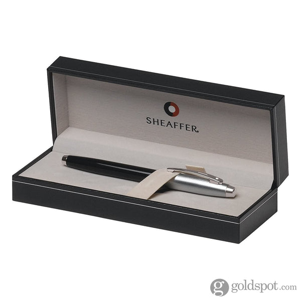 Sheaffer 100 Rollerball Pen in Glossy Black with Brushed Chrome Rollerball Pen
