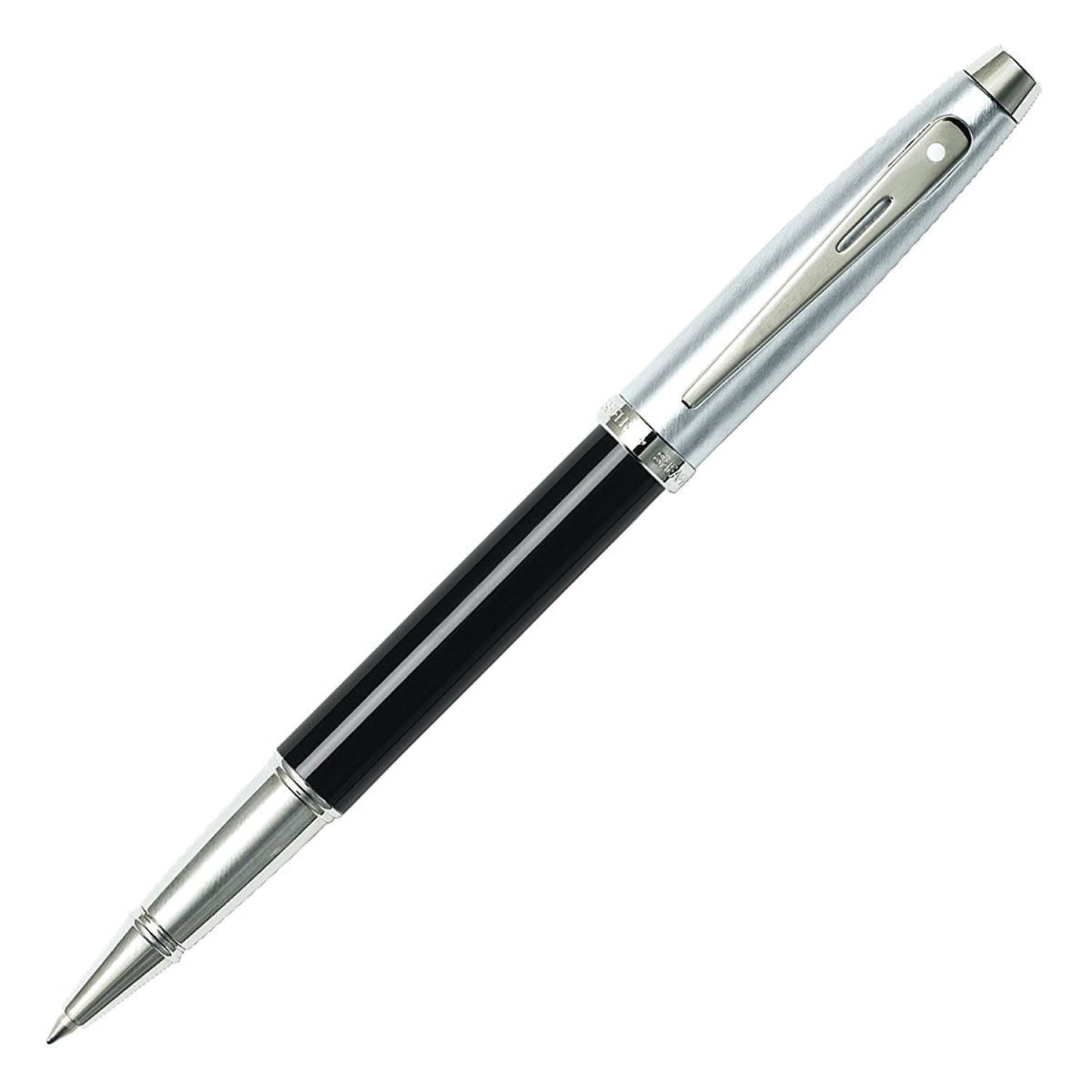 Sheaffer 100 Rollerball Pen in Glossy Black with Brushed Chrome Rollerball Pen