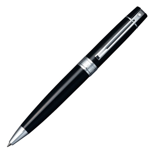 Sheaffer 300 Ballpoint Pen in Glossy Black with Chrome Trim