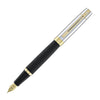 Sheaffer 300 Fountain Pen in Matte Black Shiny Chrome Cap with PVD Gold Trim Fountain Pen