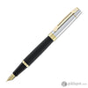 Sheaffer 300 Fountain Pen in Matte Black Shiny Chrome Cap with PVD Gold Trim Fountain Pen