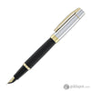 Sheaffer 300 Fountain Pen in Matte Black Shiny Chrome Cap with PVD Gold Trim Fountain Pen