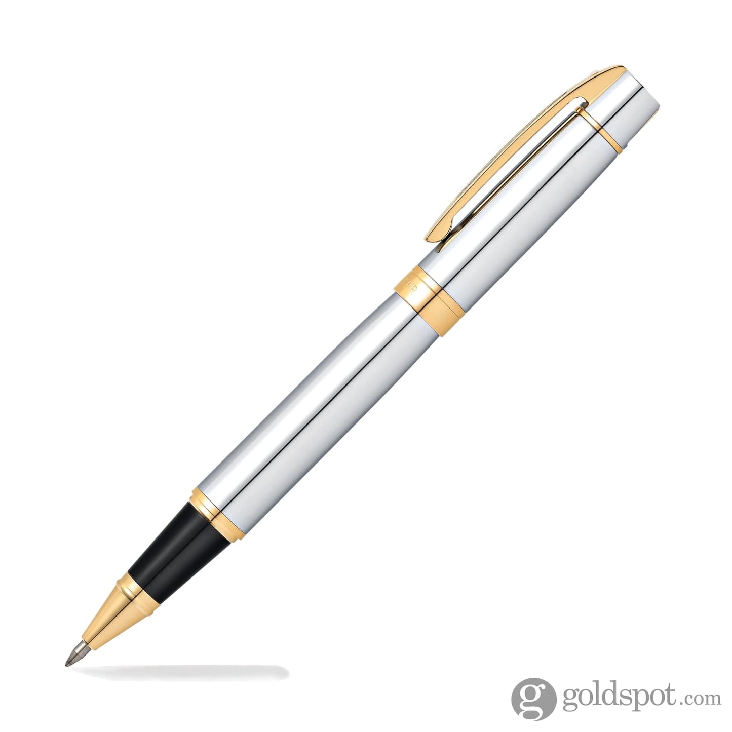 Sheaffer 300 Rollerball Pen in Bright Chrome with Gold Tone Rollerball Pen