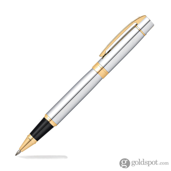 Sheaffer 300 Rollerball Pen in Bright Chrome with Gold Tone Rollerball Pen