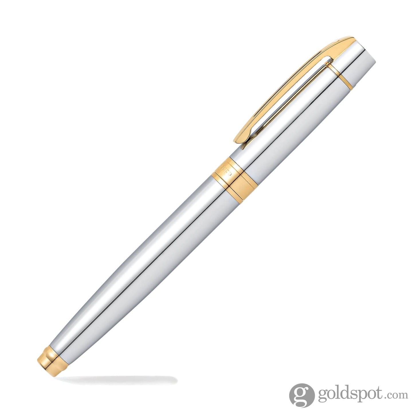 Sheaffer 300 Rollerball Pen in Bright Chrome with Gold Tone Rollerball Pen