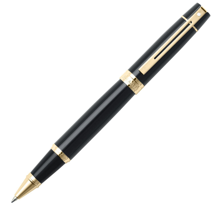 Sheaffer 300 Rollerball Pen in Glossy Black with Gold Trim Rollerball Pen