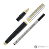 Sheaffer 300 Rollerball Pen in Matte Black Shiny Chrome Cap with PVD Gold Trim Rollerball Pen