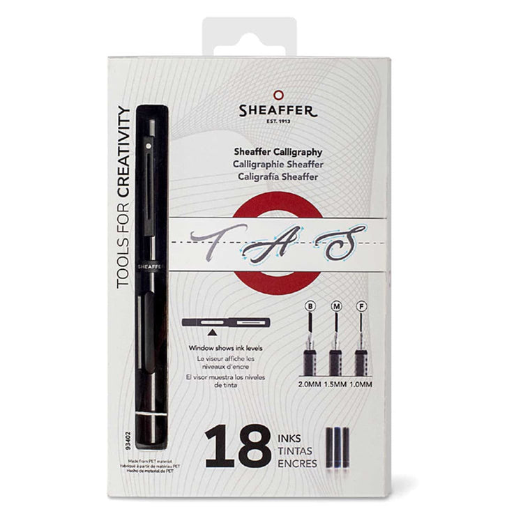 Sheaffer Calligraphy Fountain Pen in Black Mini Set - Assorted Nibs Calligraphy Pens