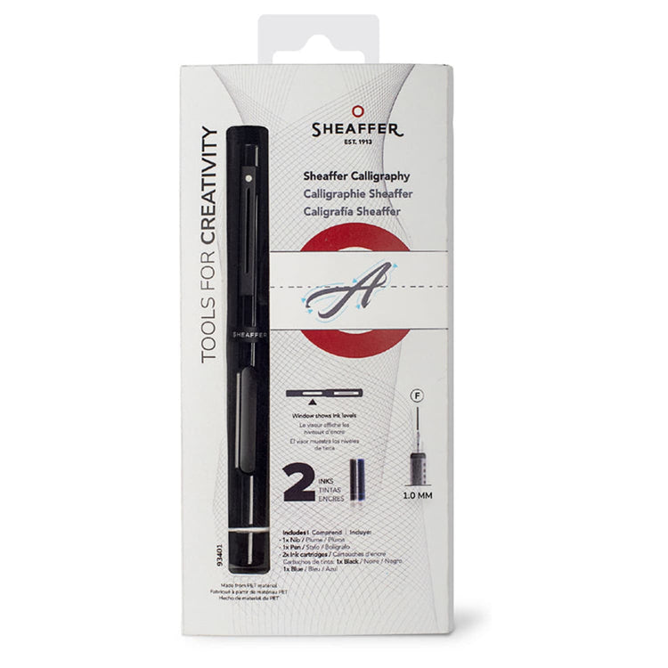Sheaffer Calligraphy Fountain Pen in Black Set Calligraphy Pens