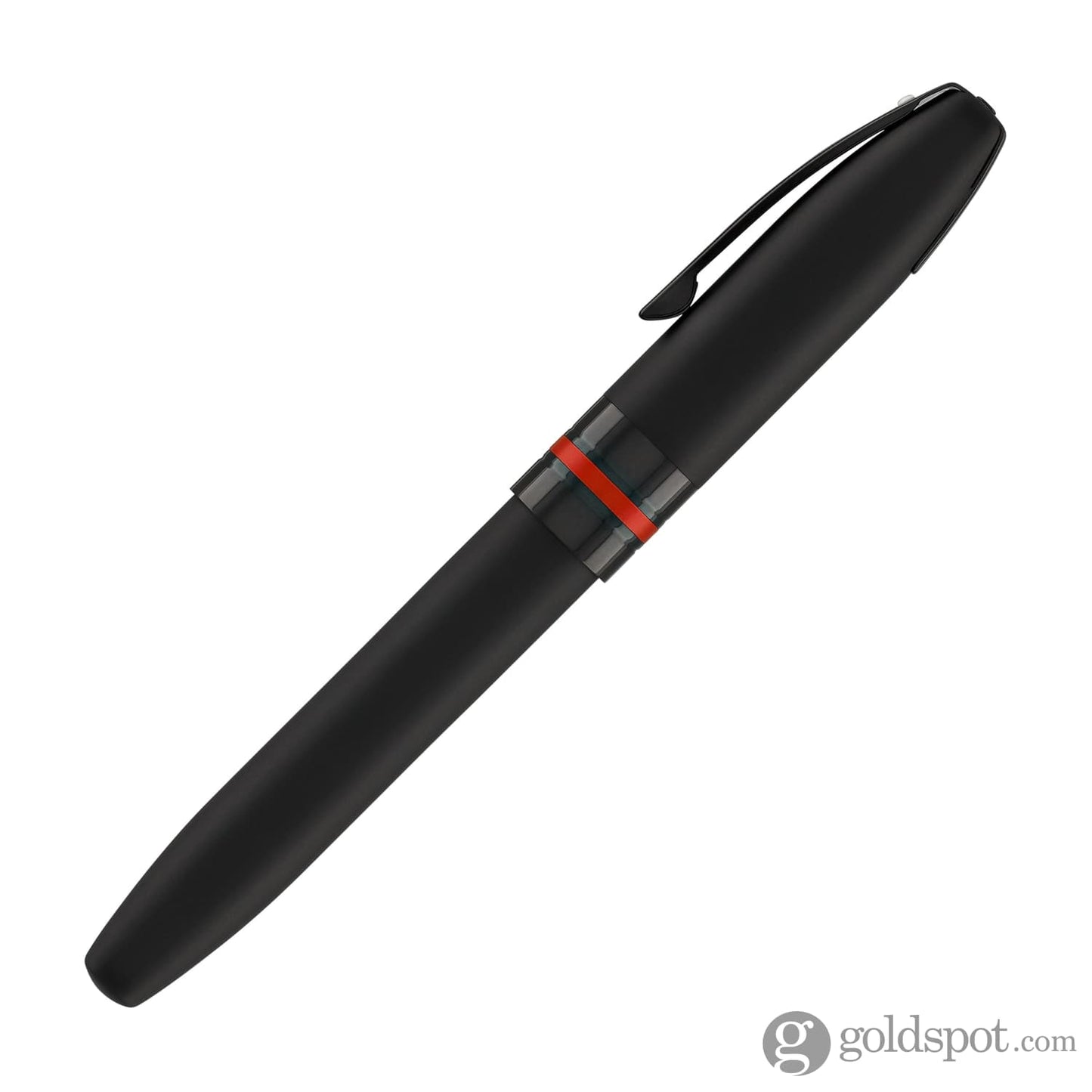 Sheaffer Icon Fountain Pen in Matte Black Lacquer with Red PVD Trim Fountain Pens