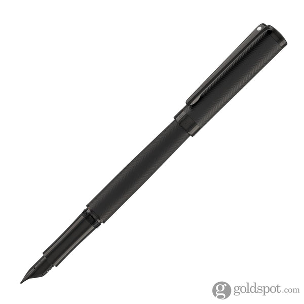 Sheaffer Intensity Fountain Pen in Engraved Matte Black PVD Fountain Pen