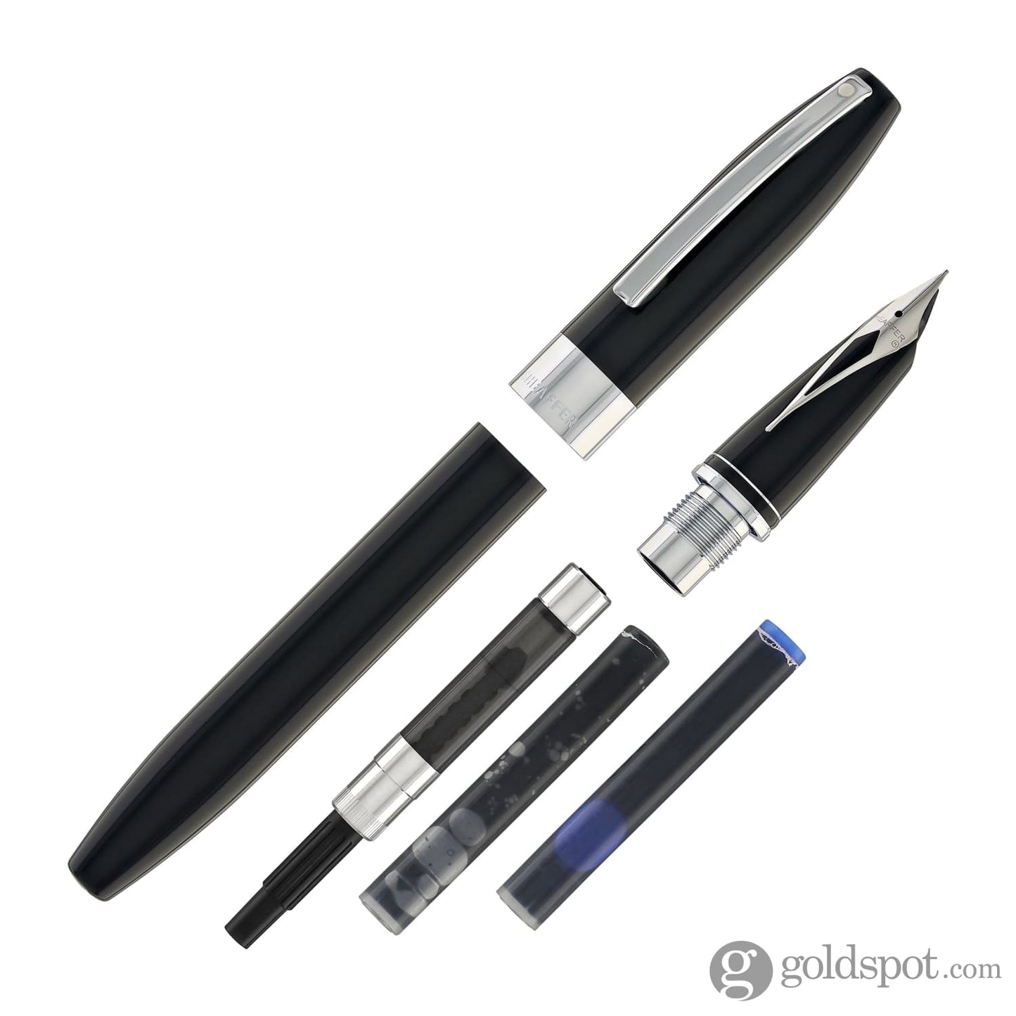 Sheaffer Legacy 9064 Fountain Pen in Black with Chrome Trim - Medium Point Fountain Pen