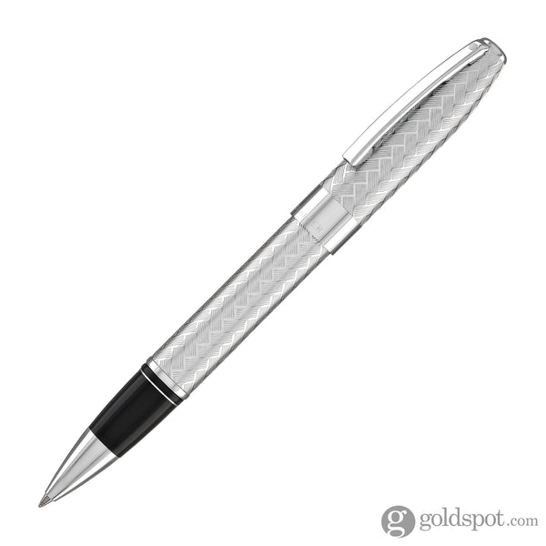 Sheaffer Legacy Rollerball Pen in Polished Chrome with Chevron Engraving Pattern Rollerball Pen