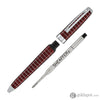 Sheaffer Prelude Ballpoint Pen in Merlot Lacquer with Horizontal Chrome Plated Engraving Ballpoint Pens