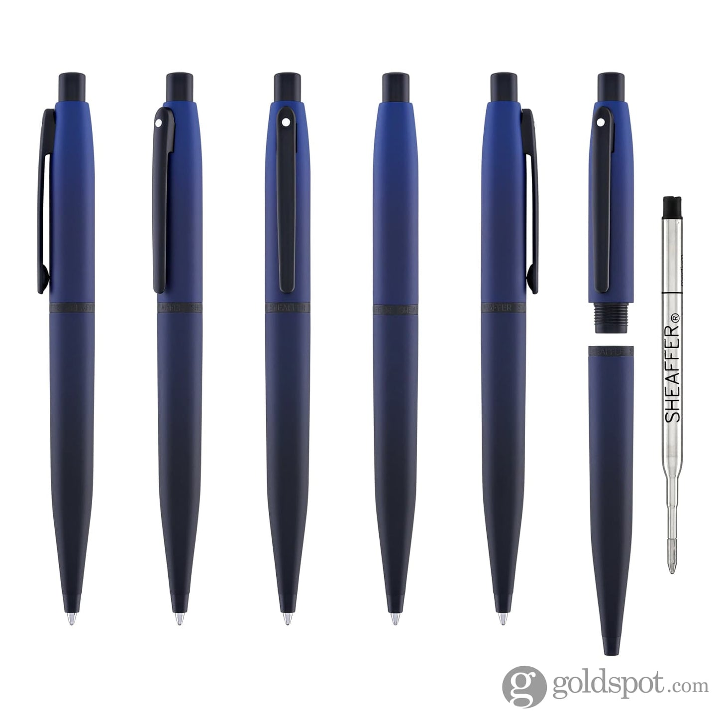 Sheaffer VFM Ballpoint Pen in Matte Blue with PVD Trim Ballpoint Pens