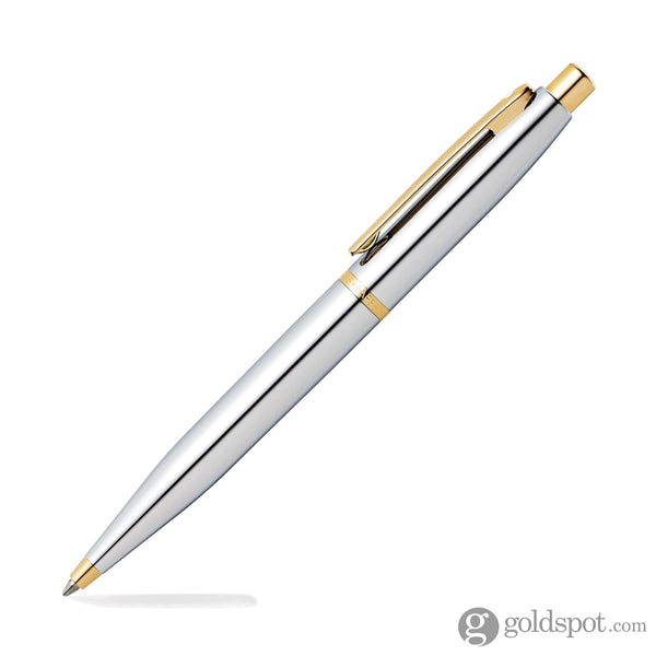 Sheaffer VFM Ballpoint Pen in Polished Chrome with Gold Trim Ballpoint Pens