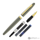 Sheaffer VFM Fountain Pen in Light Grey with Gold PVD Trim - Medium Point Fountain Pen