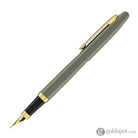Sheaffer VFM Fountain Pen in Light Grey with Gold PVD Trim - Medium Point Fountain Pen