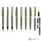 Sheaffer VFM Fountain Pen in Light Grey with Gold PVD Trim - Medium Point Fountain Pen